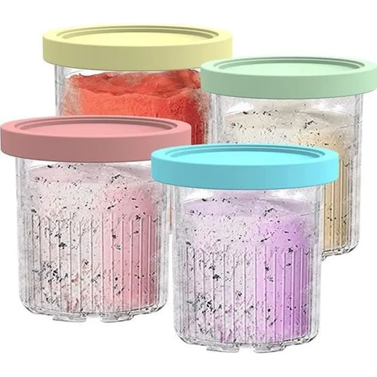CulinaX ® - (680ML) 4PièCes Ninja Deluxe creami NC500 NC501 SorbetièRe Series Creami Pintes et Couvercles CREAM MACHINE